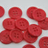 Button - Pop of Colour - Ruby Red - 18mm